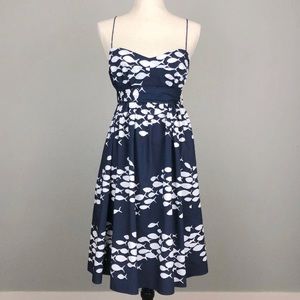 JCrew navy school of fish dress - size 2